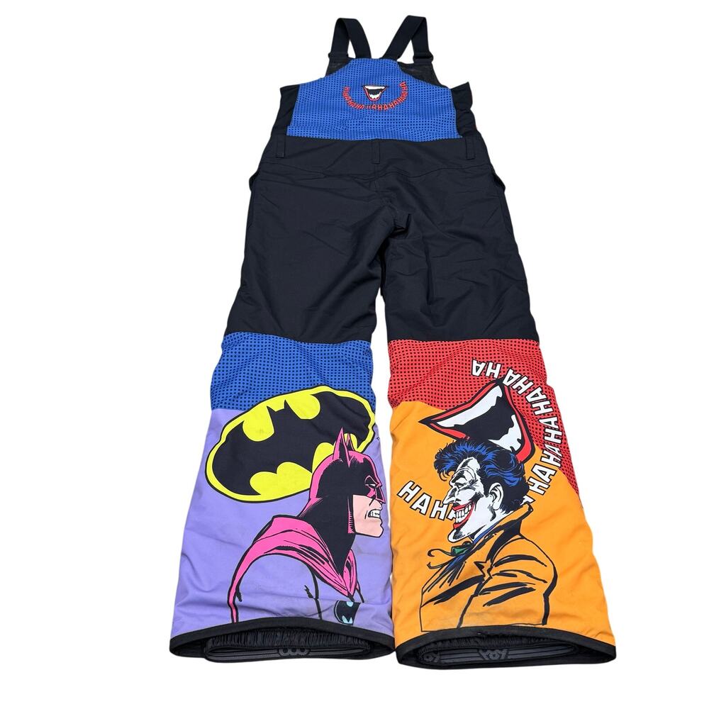686' Frontier Insulated Bib, limited edition Batman Joker boys Sz XL durable